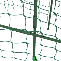 Outsunny 183 cm Tall Metal Garden Trellis, Arch Trellis for Climbing Plants Outdoor with Climbing Net - 9