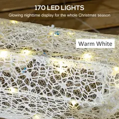 Outsunny 170 LED Light Reindeer and Sleigh Christmas Decoration - 4