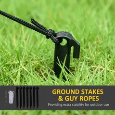 Outsunny 11.8ft Scary Inflatable Ghost Halloween Decoration, with Accessories - 7