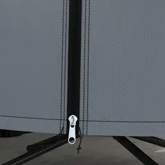 Outsunny 190 x Φ128cm Hanging Egg Chair Furniture Cover - Grey - 8