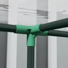 Outsunny 143cm x 118cm Walk-In Lean To Greenhouse, with Accessories - 9