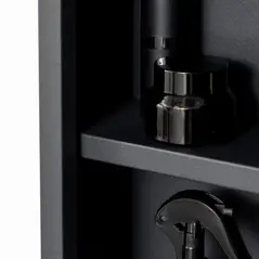 kleankin Bathroom Cabinet with Mirror, Wall Mounted Bathroom Mirror Cabinet with Storage Shelves, 40 x 12 x 60 cm, Black - 9