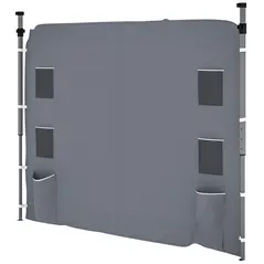 Outsunny 195 x 295cm Replacement Gazebo Sidewall - Grey - 1
