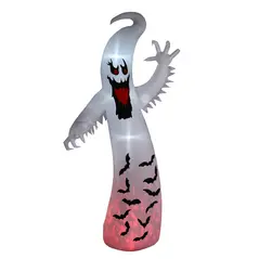 Outsunny 11.8ft Scary Inflatable Ghost Halloween Decoration, with Accessories - 1