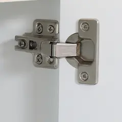 kleankin Modern Bathroom Sink Cabinet, Floor Standing Under Sink Cabinet, Freestanding Storage Cupboard with Double Doors, White - 6