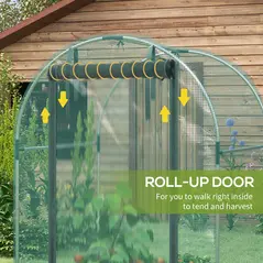 Outsunny 120 x 120cm Mini Polytunnel Greenhouse - 6