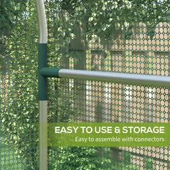 Outsunny 120 x 120cm Mini Polytunnel Greenhouse - 5