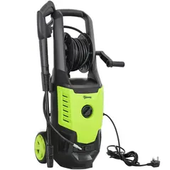 Outsunny 2200W High Pressure Washer, 170 Bar Pressure, 420 L/h Flow, Portable Electric Power Washer Jet Wash Cleaner with Adjustable Nozzle 6M Hose and Hose Reel for Home Patio Car Driveway - 1