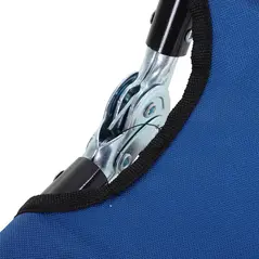 Outsunny 2 Piece Foldable Sun Loungers with 5-Position Adjustable Backrest, Outdoor Portable Recliner Chaise Lounge Chairs with Breathable Mesh Fabric, Blue - 7