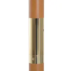 Outsunny 2.5m Wood Garden Parasol Sun Shade Patio Outdoor Wooden Umbrella Canopy Coffee - 9