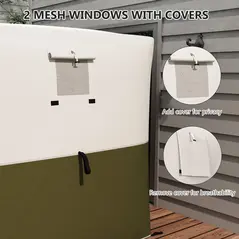 Outsunny 2 x 2m Pop-Up Gazebo, with Accessories - Green - 5