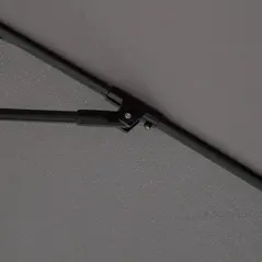 Outsunny 2.7M Garden Parasol Umbrella with Glass Fibre Ribs and Aluminium Frame, Tilting Sun Shade Shelter Canopy, Charcoal Grey - 9