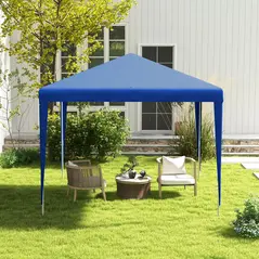 Outsunny 2.7m x 2.7m Garden Gazebo Marquee Party Tent Wedding Canopy Outdoor(Blue) - 7
