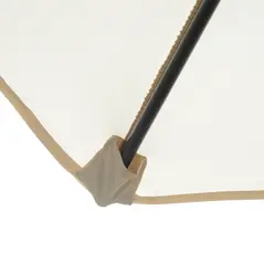 Outsunny 2.8m Garden Parasol Umbrella, Round Outdoor Market Table Umbrella Sun Shade Canopy, Off-White - 8