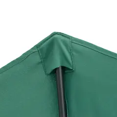 Outsunny 2.7m Garden Half Parasol, Outdoor Balcony Umbrella with 5 Steel Ribs, Patio Sun Shade, Green - 8