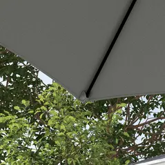 Outsunny 2.5m Rotating Cantilever Parasol - Light Grey - 8