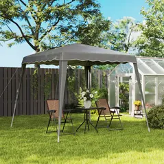 Outsunny 2.5 x 2.5M Pop up Garden Tent - Grey - 8