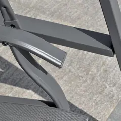 Outsunny 2 Seater Garden Swing Seat Swing Chair, Outdoor Canopy Swing Bench with Adjustable Shade, Metal Frame and Texteline Seat, Dark Grey - 7