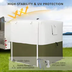 Outsunny 2 x 2m Pop-Up Gazebo, with Accessories - Green - 6