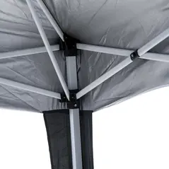 Outsunny 3 M x 3 M Base/ 2.5 M x 2.5 M Top Pop Up Gazebo with Carry Bag, Height Adjustable Slant Leg Party Tent Instant Event Shelter for Garden, Patio, Black - 9