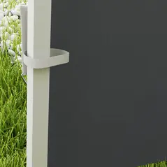 Outsunny 3 Meters Gazebo Replaceable Exchangeable Side Panel Wall Panels Walls With Window, Dark Grey - 7