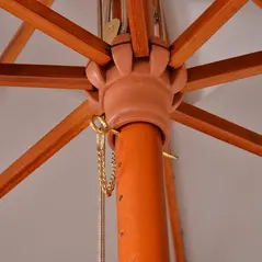 Outsunny 3 m Square Canopy Parasol - Grey - 9