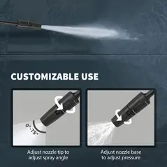 Outsunny 2200W High Pressure Washer, 170 Bar Pressure, 420 L/h Flow, Portable Electric Power Washer Jet Wash Cleaner with Adjustable Nozzle 6M Hose and Hose Reel for Home Patio Car Driveway - 5