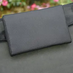 Outsunny 2PCs Outdoor Garden Rocking Chair, Patio Sun Lounger Rocker Chair with Breathable Mesh Fabric, Removable Headrest Pillow, Armrest, Side Storage Bag, Black - 9