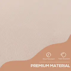 Outsunny 2x1.5m  Adjustable Outdoor Aluminium Frame Awning Beige - 5