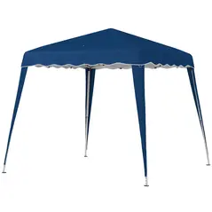 Outsunny 3 M x 3 M Base/ 2.5 M x 2.5 M Top Pop Up Gazebo, 2 Person Setup Instant with Carry Bag, Height Adjustable Slant Leg Party Tent Instant Event Shelter for Garden, Patio - 1