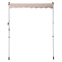 Outsunny 2x1.5m  Adjustable Outdoor Aluminium Frame Awning Beige - 8