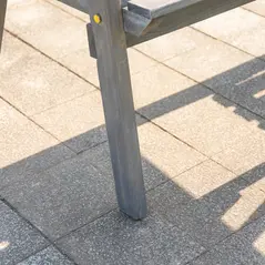 Outsunny 2-Seater Garden Bench Antique Loveseat for Yard, Lawn, Porch, Patio, Steel, Grey - 8