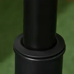 Outsunny 25 kg Parasol Base, Heavy Duty Concrete Patio Umbrella Stand with Adjustable Knob, 49 cm Round Garden Parasol Holder for 35 to 48 mm Poles, Black - 6