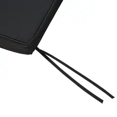 Outsunny 2-Seater Garden Bench Cushion with Ties, Swing Chair Cushion, Replacement Cushion for Outdoor Furniture, 110 x 46 cm, Black - 9