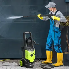 Outsunny 2200W High Pressure Washer, 170 Bar Pressure, 420 L/h Flow, Portable Electric Power Washer Jet Wash Cleaner with Adjustable Nozzle 6M Hose and Hose Reel for Home Patio Car Driveway - 2