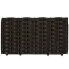 Outsunny 26L Garden Raised Bed Elevated Patio Flower Plant Planter Box PP Vegetables Planting Container, Brown - 8