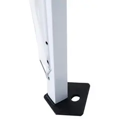 Outsunny 3 M x 3 M Base/ 2.5 M x 2.5 M Top Pop Up Gazebo with Carry Bag, Height Adjustable Slant Leg Party Tent Instant Event Shelter for Garden, Patio, White - 7