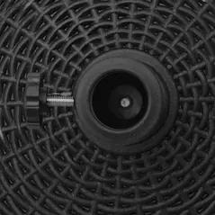 Outsunny 22.7kg Resin Patio Parasol Base Umbrella Stand Weight Deck Garden Sunshade Holder Round w/ Wheels Brakes Outdoor - 8