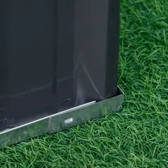 Outsunny 3 Tier Raised Garden Bed, Metal Elevated Planer Box Kit Flower Pot w/ A Pairs of Glove for Garden, Patio to Grow Vegetables, Herbs, Flowers, 118 x 118 x 62 cm, Grey - 9