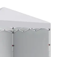 Outsunny 3 x 3 (M) Pop Up Gazebo, UPF 30+ with 2 Sidewalls, Leg Weight Bags and Wheeled Bag, Height Adjustable Party Tent Event Shelter for Garden, Patio, White - 9