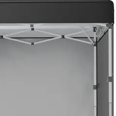 Outsunny 3 x 3 (M) Pop Up Gazebo Event Shelter, Height Adjustable Party Tent with 3 Sidewalls, Weight Bags and Wheeled Bag - 9