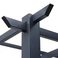 Outsunny 3 x 3 Meter Metal Pergola Garden Gazebo Grape Trellis for Climbing Plants Outdoor Sun Shelter Arbours - 8