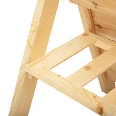 Outsunny 3 Tier Raised Beds for Garden, Wooden Planter Boxes with Clapboard and Hooks, 142L, 120 x 68 x 80cm - 9