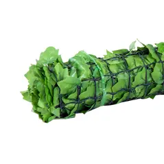 Outsunny 3 x 1m Artificial Leaf Wall - Green - 9