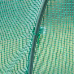 Outsunny 3 x 2 x 2m Greenhouse Replacement Cover ONLY Winter Garden Plant PE Cover for Tunnel Walk-in Greenhouse with Roll-up Windows Door Outdoor, Green - 8