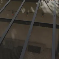 Outsunny 3 x 3(m) Metal Pergola with UPF 50+ and Waterproof Polycarbonate Roof, Wall-Mounted or Free Standing Garden Gazebo, Wind-resistant Outdoor Sun Shade, Dark Grey - 8