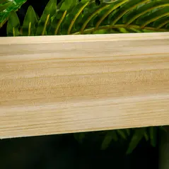 Outsunny 3 Tier Garden Planters with Trellis for Vine Climbing, Wooden Raised Beds, 95x95x110cm, Natural Tone - 8