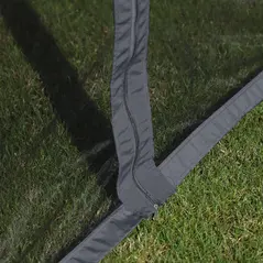 Outsunny 3 x 4m Aluminium Garden Gazebo, Marquee Canopy Shelter Pavilion Party Tent with Nets and Curtains for Garden and Deck, Black - 8