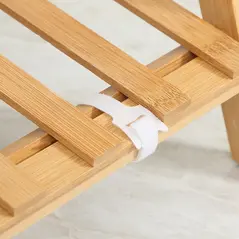 Outsunny 3-Tier Plant Stand, Plant Shelf Rack, Folding Bamboo Display Stand, 98x37x96.5cm, Natural - 8