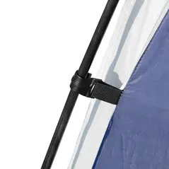 Outsunny 3.5 x 3.5M Camping Gazebo, Outdoor Event Shelter Dome Tent Garden Sun Shelter Patio Spire Arc Pavilion Camp Sun Shade Tent for 6-8 Person, Blue and Grey - 9